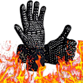Miniatyrbild 1 av 5: Ugnshandske Grillhandske, Halkfri silikon Ugnshandske Värmebeständig upp till 800, Universal
