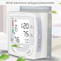 Miniatyrbild 5 av 5: Digital Blodtrycksmätare för Handleden Automatisk Digital Pulsmätare LCD-Display Justerbar Manschett