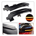 Miniatyrbilde 3 av 5: For V40 CC II S60 2011-2018 S80 V70 III Bil Dynamisk LED Blinklys Sidespeil Lys Indi