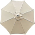 Miniatyrbillede 1 af 3: Udskiftningsbetræk til parasol, 8 ribber, 3 m, vandtæt, anti-UV, udskiftningsstof, beige