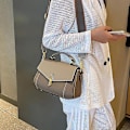 Miniatyrbild 4 av 5: Dam Handväska Fashable All- Portable Double-Soulder S Bag Beige