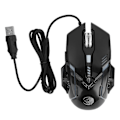 Miniatyrbillede 2 af 3: Kablet Gaming Mus DPI 1200 1800 2400 3600 USB Interface RGB Baggrundsbelyst Ergonomisk PC Gaming Mus til Hjemmecomputer Kontor Sort