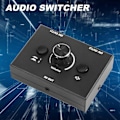 Miniatyrbillede 4 af 5: 3,5 mm Audio Switch, 2 Input 1 Output/1 Input 2 Output Audio Splitter Switch, Audio Switch Box