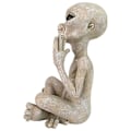 Miniatyrbild 4 av 5: Staty Marsmänniska Trädgårdsfigur Set för Hem Inomhus Utomhus Figurer Trädgårdsprydnader Miniatyrer A