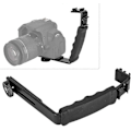 Miniatyrbillede 2 af 5: Kamera Mount, L-beslag Blitzbeslag Montering Video Grip L-beslag til Gimbal Stabilisator DSLR Kamera Videokamera Videolys Mikrofon, 1/4\" Universal T