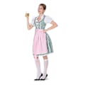 Miniatyrbild 3 av 5: Snabb frakt Kvinnor Tyska Dirndl Klänning Kostymer För bayersk Oktoberfest Halloween Carnival Green 3XL