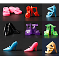 Miniatyrbild 3 av 4: 40PCS 20 Par Diffirent High Heel Shoes för 290mm Barbie Doll