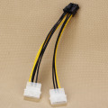 Miniatyrbild 2 av 3: Dual Molex LP4 4 PIN-kod till 8 Pin PCI-E Express Converter