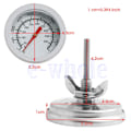 Miniatyrbild 2 av 6: Ugns- / grilltermometer i rostfritt stål 50 ° C-500 ° C Matlagningsgrill