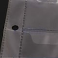 Miniatyrbild 6 av 6: 1 ark 30 fickor Transparent klar plastförvaring av mynthållare