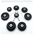 Miniatyrbild 1 av 6: 2 set od 48mm bagage resväska ersättning Solid hjul reparation