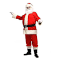 Miniatyrbillede 4 af 5: Mænds Julemandskostume Voksen Julemandskostume Julemandsdragt 9pcs 3XL