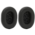 Miniatyrbilde 5 av 5: Øreputer i proteinlær som erstatning for Skullcandy Crusher 3.0 Wireless Hesh3 øreputer - Reparasjonsdeler - Svart