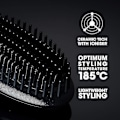 Miniatyrbillede 3 af 5: Glide Hot Brush - Hot Brushes til hårstyling (sort)