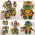 Miniatyrbillede 4 af 4: Teenage Mutant Ninja Turtles Plys Tmnt Leonardo Plushie Sød Skildpadde Plushies Dukke Til Børn Orange 25cm