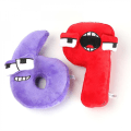 Miniatyrbild 5 av 5: Alphabet Lore Plyschleksaker 0-9 Nummerdjur Plushie Utbildning Numberblock Dockor För Barn Barn Julgåva ILP C