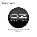 Miniatyrbillede 3 af 5: 4 stk. 56mm 60mm Oz Racing Bilhjul Center Hub Cap Auto Fælg Refit Badge Kreativ Emblem Cover Sticker Bil Styling Tilbehør