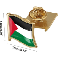 Pikkukuva 3 / 4: 1 kpl Palestiinan lipun pinssejä Palestiinan liehuvat lipun pinssejä Palestiinan lipun pinssi Palestiinan lipun kartta rintaneula Isänmaallinen merkki Palestiinan lipun kristalli epoksi C