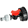 Miniatyrbilde 3 av 5: IBC-adapter for hagevannstank IBC S60X6 med kran og tilbehør