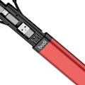 Pikkukuva 3 / 4: Budi 9-in-1 Essential Travel Charging & Data Sync Cable Stick Red