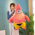 Miniatyrbillede 1 af 5: Spongebob Firkant Patrick Stjerne Plys Legetøj Blødt Tegneserie Dyr Dukke Til Børn Animation Dukker Børn Fødselsdag Gave Hjem Indretning B 90cm