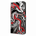 Miniatyrbild 4 av 5: Plånboksfodral för Samsung Galaxy A56 5G med mönstertryck, stativ och flip-skydd i läder - Rock Texture Neon