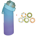 Pikkukuva 2 / 5: Makuvesi Pullo 7 Maku Kapseleilla Air Water Up Pullo Himmeänmusta 650ml Air Starter Up Set Vesi Kuppi Retkeilyyn Urheiluun M China