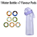 Pikkukuva 2 / 5: Makuvesi pullo 7 makuainetta Air Water Up pullo Frosted Black 650ml Air Starter Up Set vesimuki retkeilyyn urheiluun C China