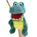 Miniatyrbilde 1 av 2: Utenlandsk Handel Jeff Hånddukke Leke Munn Morsom Plysj Leke Zombie Rock Jeff Foreldre-barn Hånddukke Munn Kan Bevege Seg Jeff the Dinosaur