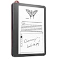 Miniatyrbild 4 av 5: Fodral för Amazon Kindle Scribe (2024) (2022) med handrem, stativ och läderöverdrag - Brun Red