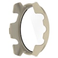 Miniatyrbild 3 av 5: För Garmin Forerunner 265S Repskydd PC Klockfodral med Härdat Glas Skärmskydd - Ivory W Transparent