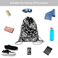 Miniatyrbild 5 av 5: Dragsko Gym Bag för Män Kvinnor Vattentät Gym Bag Ryggsäck Gym Bag Skosäck Kläder Ryggsäckar för Sport Resor Stad