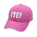 Pikkukuva 1 / 2: Taylor Swift 1989 Retro Baseball-lippis Unisex Naiset Messy Bun Snapback Hat Auringonsuojaus Urheilu Trucker Caps Basecap Rose Red