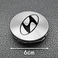 Miniatyrbillede 4 af 5: 4 stk. Bilhjul Center Hubcaps Emblem Stickers til Hyundai I10 I20 I30 I40 Azera Accent Creta Elantra Fe Getz Tucson Tilbehør