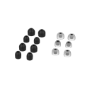 Miniatyrbilde 2 av 3: 7 Par Øreputer Myke Silikon Øreproppspisser In-Ear Hodetelefondeksel Erstatning For Sony Wf-1000xm4 Wf-1000xm3 Black