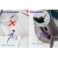 Miniatyrbillede 4 af 4: Mic-Udskiftning kompatibel med HyperX Cloud, Cloud X og Cloud II til computer-PC-spilheadset Støjreducerende 3,5 mm stik