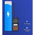 Miniatyrbilde 5 av 5: BaoFeng S5 plus Kraftig Walkie Talkie CB Radio Transceiver 5-25km Lang rekkevidde Orange