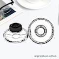 Miniatyrbilde 3 av 5: 3x Ørepropper til Plantronics Voyager Legend Øreproppsett, Plantronics Voyager 5200 5220 5210 Bluetooth-hodetelefoner Skumdeksler - medium Large*3pack
