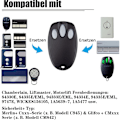 Pikkukuva 2 / 5: 2 kpl Vaihdettavaa kädessä pidettävää Chamberlain Liftmaster Motorlift -autotallin oven lähetintä 94335e | 84335e | Ml700 | Ml500 | Ml850 | Merlin + C945 | C840 Se