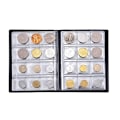 Miniatyrbillede 4 af 5: 1 stk. Sort 10 sider 120 lommer møntsamlingsalbum Mindemønter Penney opbevaringsbog Holder Organizer til møntsamler