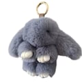 Pikkukuva 1 / 5: Pehmeä Pupu Avaimenperä, Super Pehmeä Tekoturkis, Ihastuttava Jänis Nukke, Plushie, Reppu Koriste, Värillinen Täytetty Jänis Ripustus, Lapsen Nukke Leikki, Syntymäpäivälahja Grey 18cm
