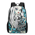 Miniatyrbild 4 av 5: Monster High 3D-mönstrad skolväska för barn, flickor, pojkar, casual ryggsäckar, barnryggsäckar, pojkar, flickor, multifunktionella skolväskor 1