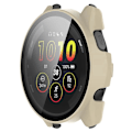 Miniatyrbild 4 av 5: För Garmin Forerunner 265S Repskydd PC Klockfodral med Härdat Glas Skärmskydd - Ivory W Transparent