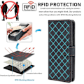 Miniatyrbillede 5 af 5: Til TCL 50 Pro NxtPaper 5G / 50 NxtPaper 5G Wallet Case RFID-blokering PU Læder Cover Stand View - Black