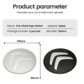Miniatyrbillede 4 af 5: 56mm Bilnav Hjulkapsel Center Cover Tilbehør Til Citroen C4 C1 C5 C3 C6 C5 C8 Ds Berlingo