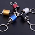 Miniatyrbillede 4 af 4: Neon seks-trins manuel gearkasse fidget nøglering + mini skruenøgle, 100% ny Red