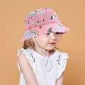 Miniatyrbild 2 av 3: Barnhatt Justerbar Solhatt Andningsbar Strandhatt För Pojkar Flickor_ll Pink Alpaca 2-6 Years