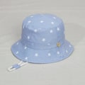 Miniatyrbild 4 av 5: Barnhatt Justerbar Solhatt Andningsbar Strandhatt För Pojkar Flickor_ll Star Light Blue 2-4 Years