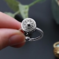 Miniatyrbillede 4 af 5: 2 stk. Lotus Mantra Ring Finr Ring Ring Ring Smykker
