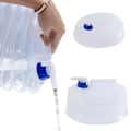 Miniatyrbillede 2 af 2: 2-pak - 5L sammenklappelig vandkande med hane - Vandbeholder gennemsigtig 2-pak 2-Pack